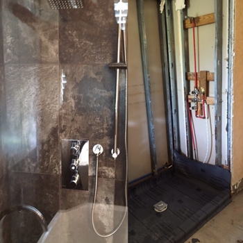 Shower Waterproofing, Faucet Install, and Final Product
